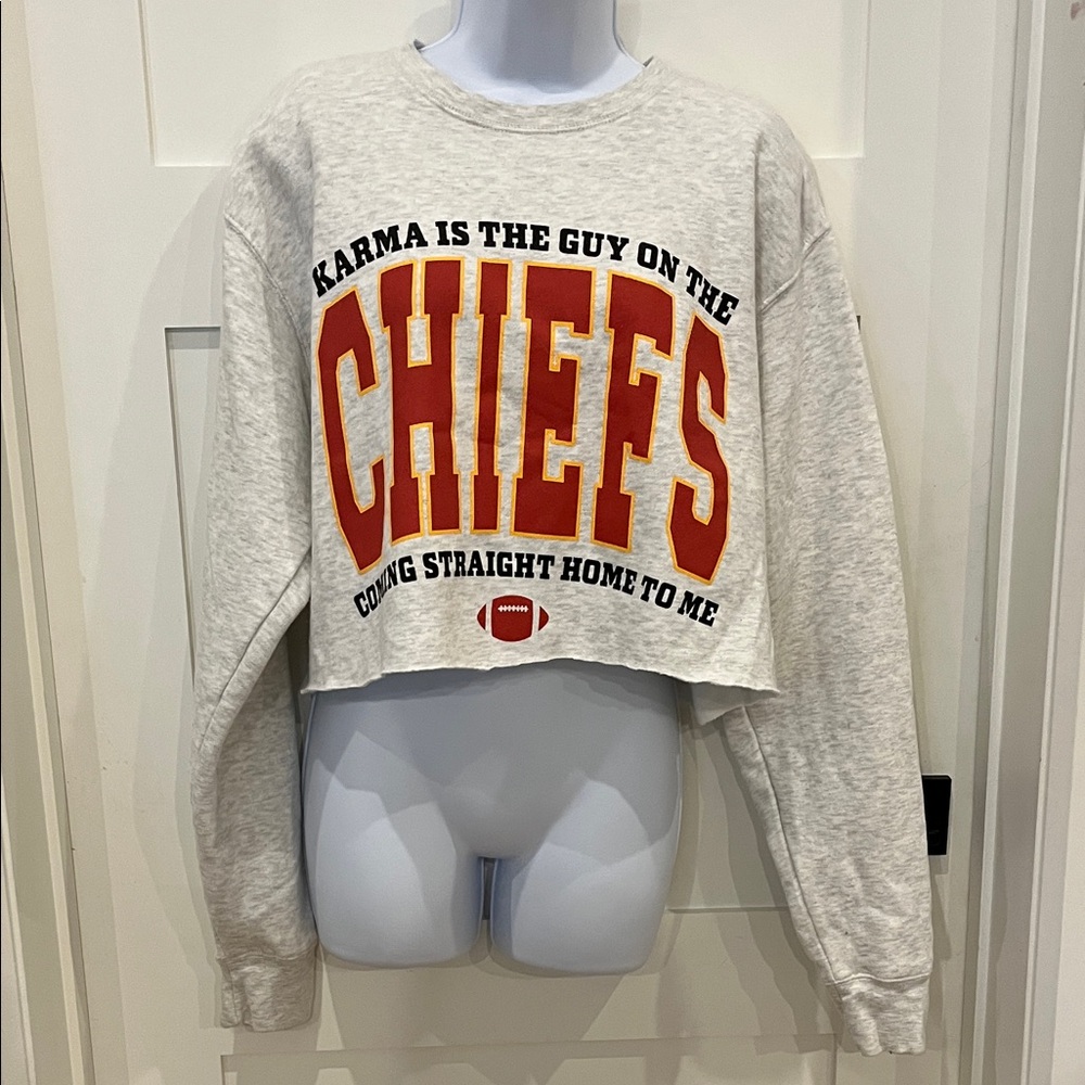 Gray Crew Neck Women's Sweater